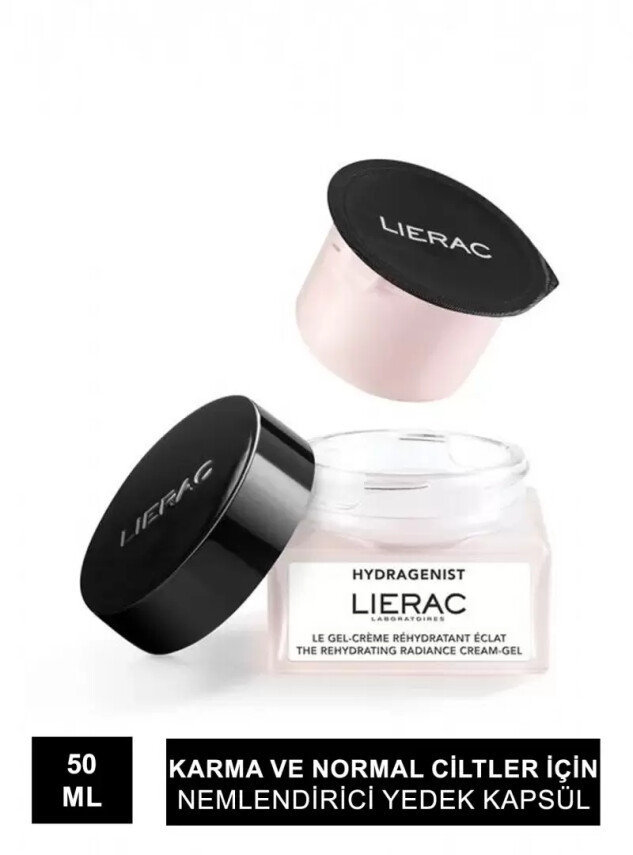 Lierac Hydragenist Radiance Cream Gel Refill - Karma/Normal Ciltler İçin Nemlendirici Yedek Kapsül - 50 ml - Lierac