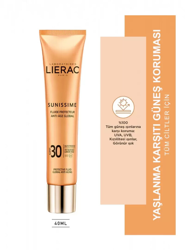 Lierac Sunissime Protective Fluid Spf 30 Güneş Kremi 40 ml - Lierac