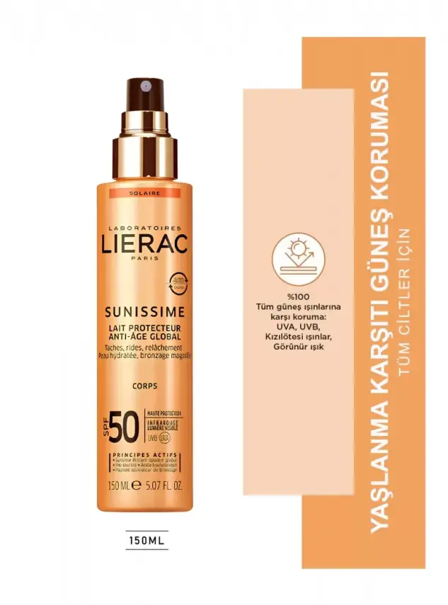 Lierac Sunissime SPF 50 Energizing Protective Milk Güneş Sütü150 ml - 1