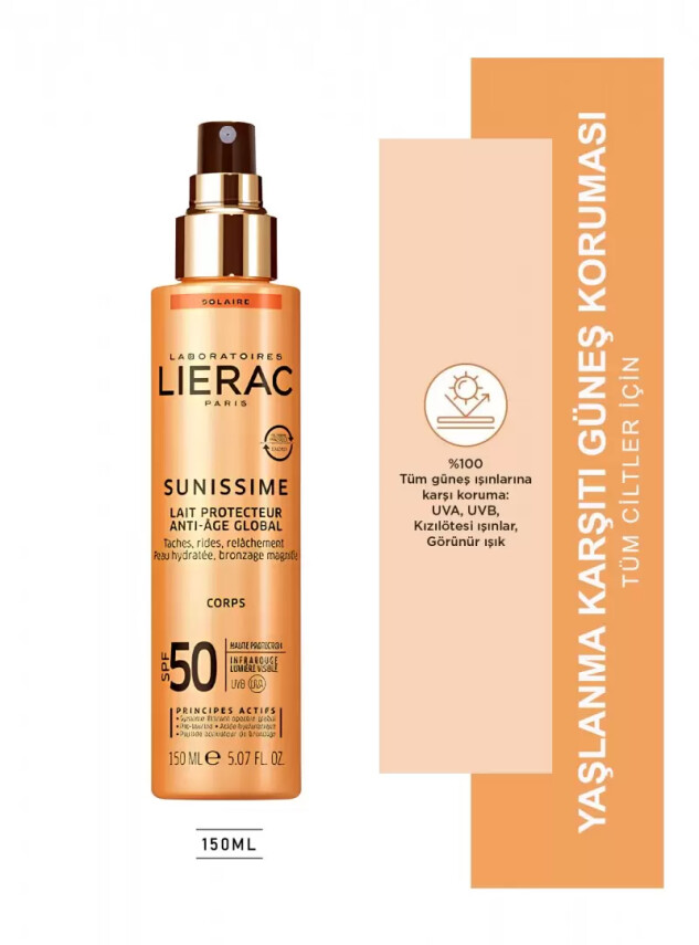Lierac Sunissime SPF 50 Energizing Protective Milk Güneş Sütü150 ml - Lierac