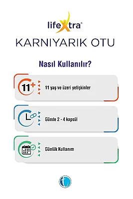 LifeXtra Karnıyarık Otu 120 Kapsül - 4