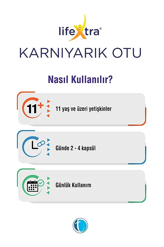 LifeXtra Karnıyarık Otu 120 Kapsül - 4