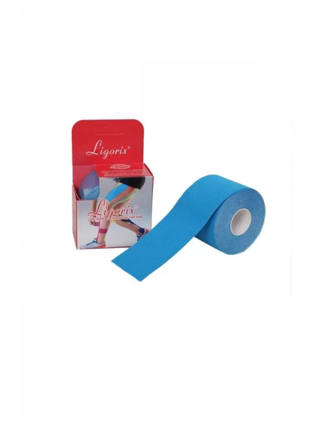 Ligorix Kinesio Tape Ağrı Bandı 5cm x 5m - Mavi - - Ligorix