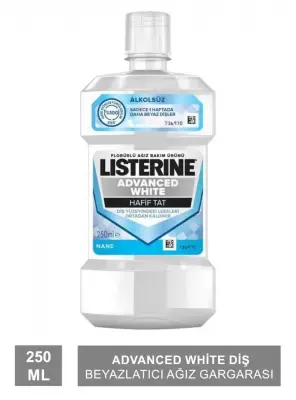 Listerine Advanced White Diş Beyazlatıcı Ağız Gargarası 250 ml- Nane Aromalı - Listerine