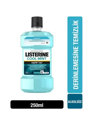Listerine Cool Mint Hafif Tat Alkolsüz Ağız Gargarası 250 ml - Hafif Nane - Listerine