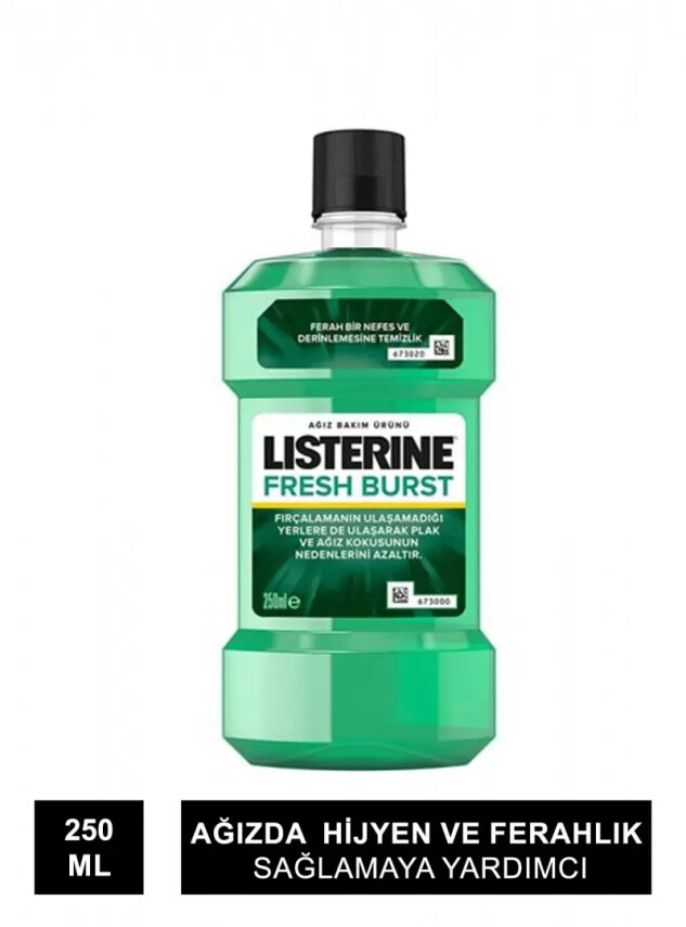 Listerine Fresh Burst 250 ml Ağız Gargarası - Ferah Nane - Listerine