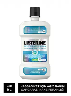 Listerine Hassasiyet İçin Ağız Bakım Gargarası Nane Ferahlığı 250 ml - 1
