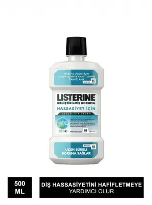 Listerine Hassasiyet İçin Ağız Gargarası 500ml - Nane Ferahlığı - 1