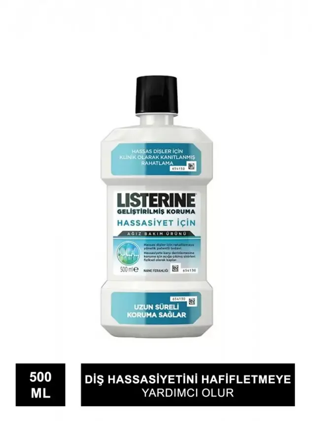 Listerine Hassasiyet İçin Ağız Gargarası 500ml - Nane Ferahlığı - 1