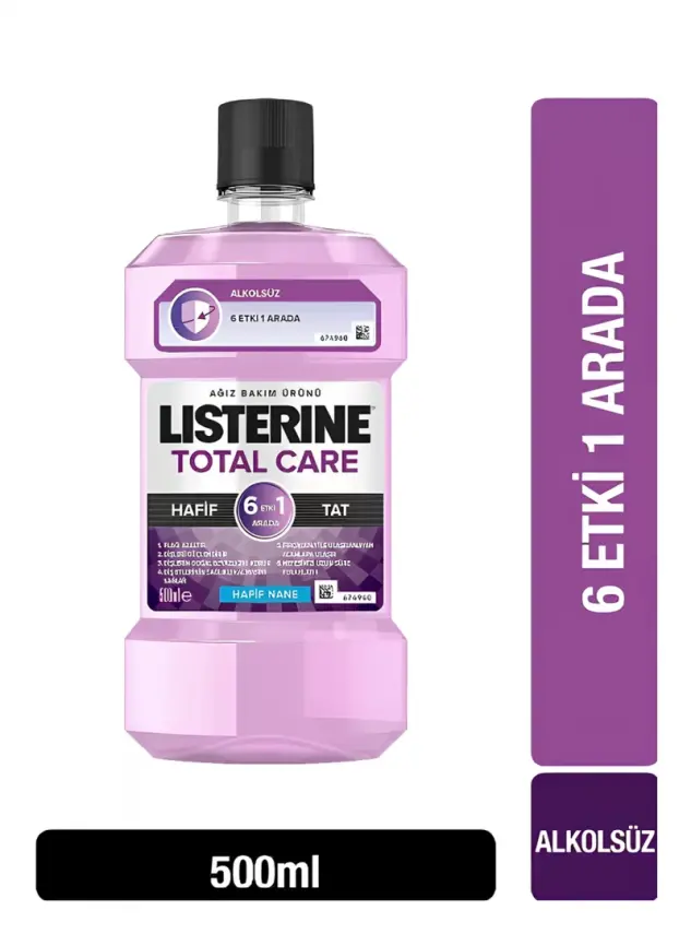 Listerine Total Care 6 Etki 1 Arada 500 ml - Hafif Nane - 1