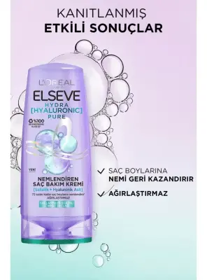 Loreal Elseve Hydra Pure Yağlanma Karşıtı Saç Kremi 250 ml - 2