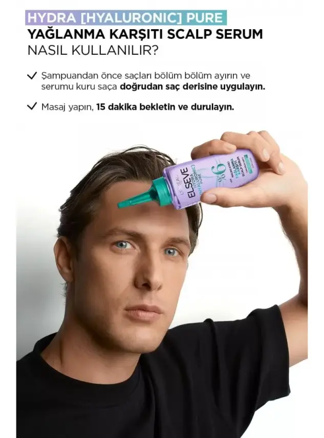 Loreal Elseve Hydra Pure Yağlanma Karşıtı Saç Serumu 102 ml - 5