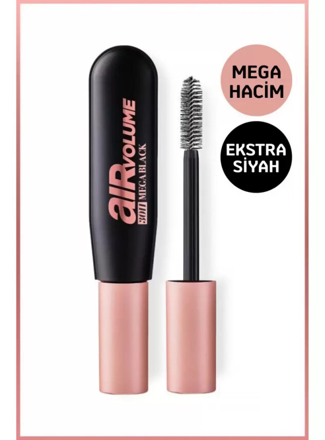 Loreal Paris Air Mega Black Maskara - 30 Saate Kadar Kalıcı - Ekstra Siyah 9.4ml - Loreal