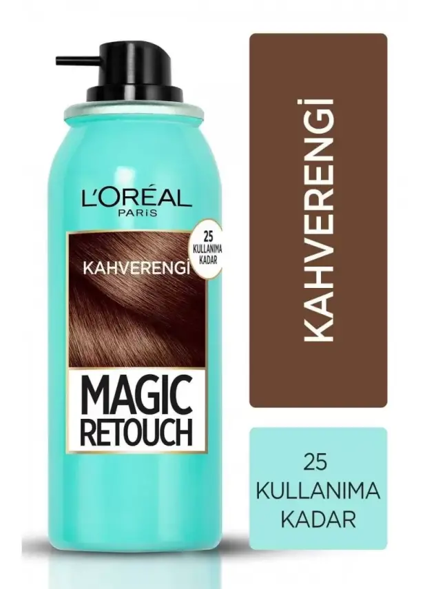 Loreal Paris Beyaz Saçlar İçin Kapatıcı Saç Spreyi - Kahverengi - 75 ml - 1