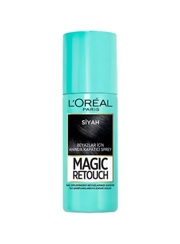 Loreal Paris Beyaz Saçlar İçin Kapatıcı Saç Spreyi - Siyah - 75 ml - 2