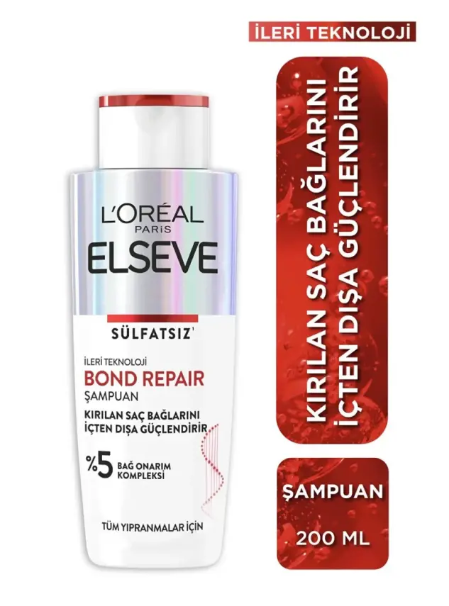 Loreal Paris Bond Repair Saç Bağlarını Güçlendirici Şampuan 200 ml - 1