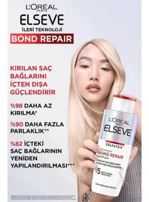 Loreal Paris Bond Repair Saç Bağlarını Güçlendirici Şampuan 200 ml - 5