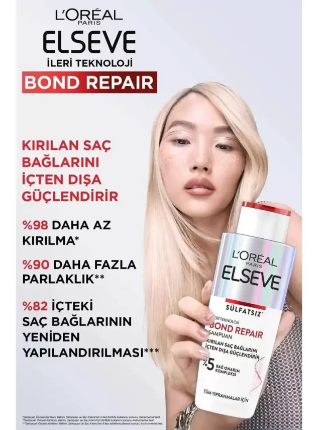 Loreal Paris Bond Repair Saç Bağlarını Güçlendirici Şampuan 200 ml - 5