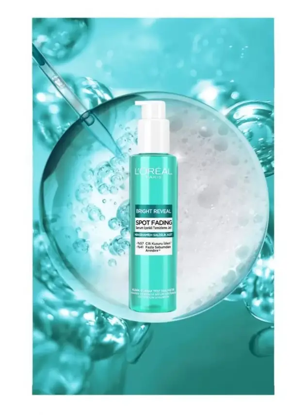 Loreal Paris Bright Reveal Spot Fading - Serum İçerikli Temizleme Jeli - Hassas / Akneli Ciltler - 150 ml - 2