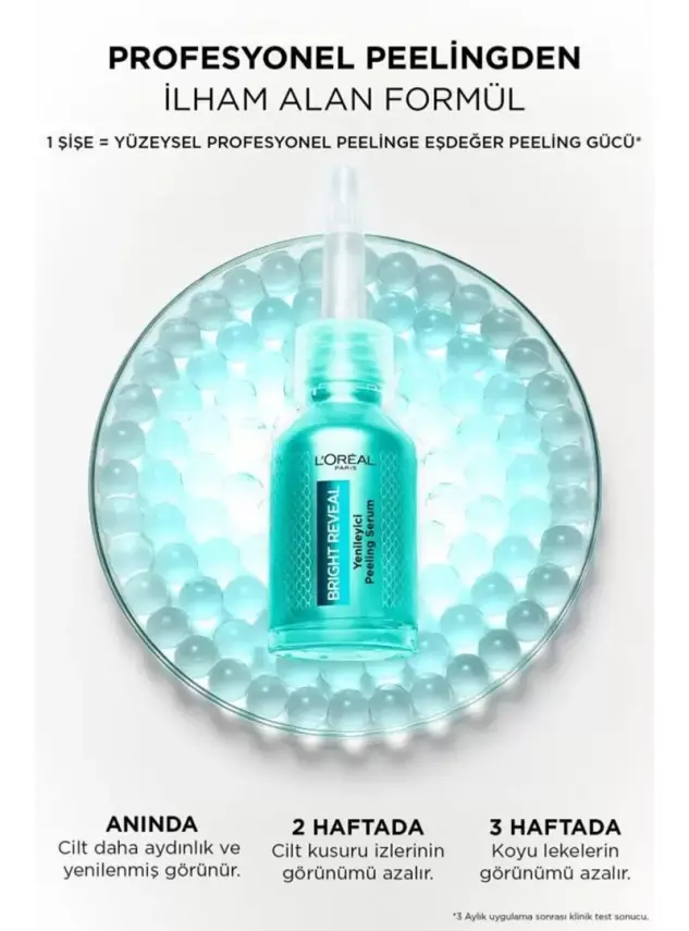 Loreal Paris Bright Reveal - Yenileyici Peeling Serum - 25 ml - 6