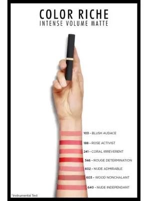 Loreal Paris Color Riche Intense Volume Matte Ruj - 103 BLUSH AUDACE - 5