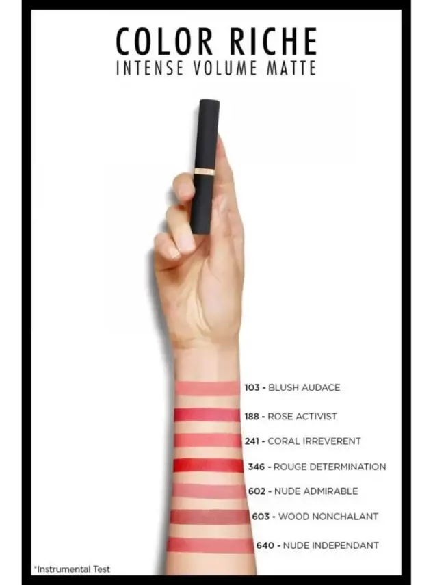 Loreal Paris Color Riche Intense Volume Matte Ruj - 346 Rouge Determination - 3