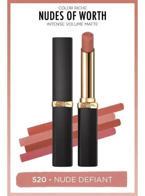 Loreal Paris Color Riche Intense Volume Matte Ruj - 520 Nude Defiant - 1