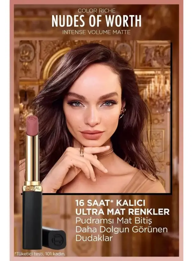 Loreal Paris Color Riche Intense Volume Matte Ruj - 520 Nude Defiant - 2