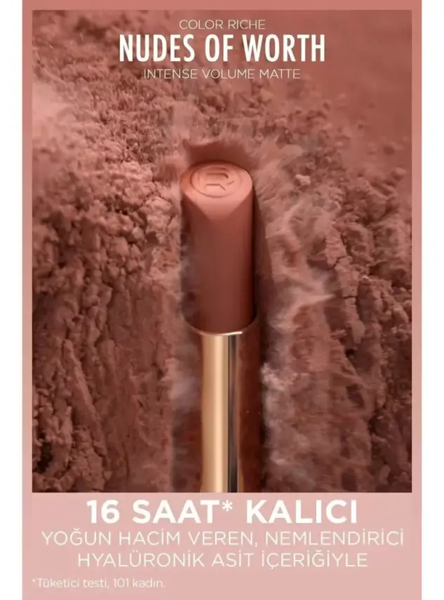 Loreal Paris Color Riche Intense Volume Matte Ruj - 520 Nude Defiant - 7
