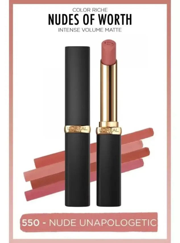 Loreal Paris Color Riche Intense Volume Matte Ruj - 550 Nude Unapologetic - 1