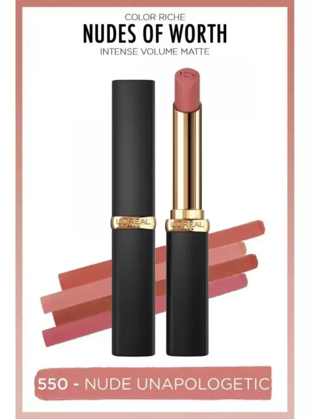 Loreal Paris Color Riche Intense Volume Matte Ruj - 550 Nude Unapologetic - 1