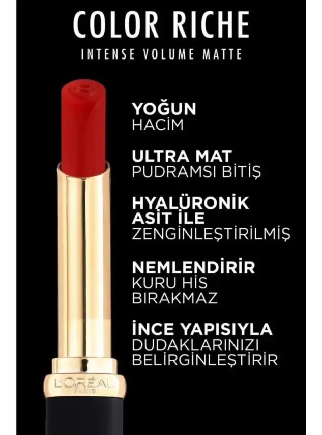 Loreal Paris Color Riche Intense Volume Matte Ruj - 640 Nude İndependant - 6
