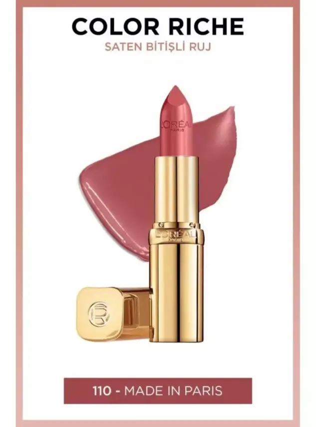 Loreal Paris Color Riche Saten Bitişli Ruj 110 Made in Paris - 1