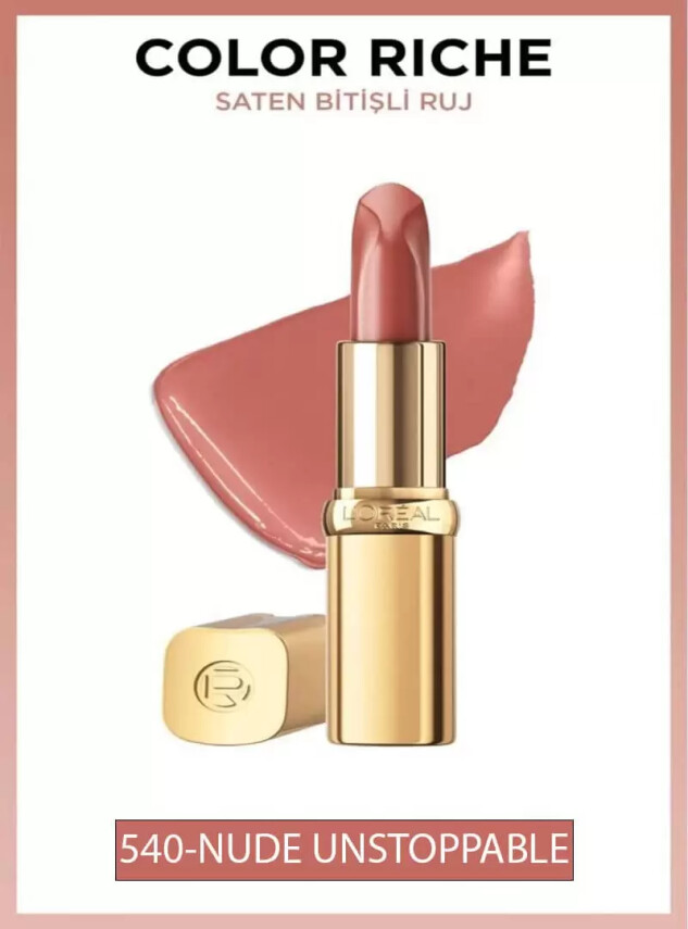 Loreal Paris Color Riche Saten Bitişli Ruj - 540 Nude Unstoppable - Loreal
