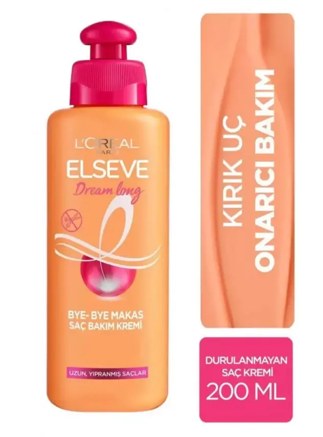 Loreal Paris Elseve Dream Long Bye-Bye Makas Saç Bakım Kremi 200 ml - 1