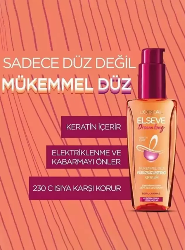 Loreal Paris Elseve Dream Long Mükemmel Düz Pürüzsüzleştirici Serum 100 ml - 3