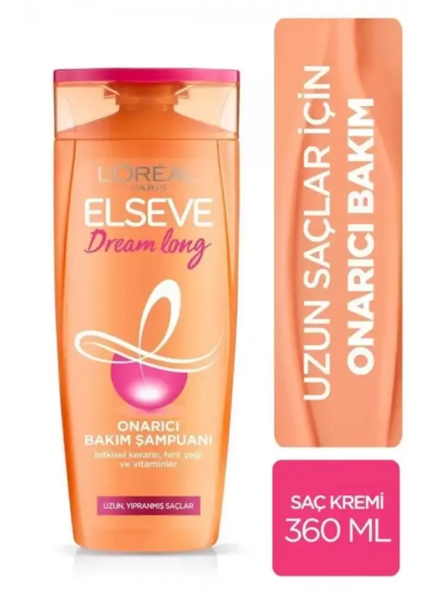 Loreal Paris Elseve Dream Long Onarıcı Bakım Şampuanı 360ml - 1