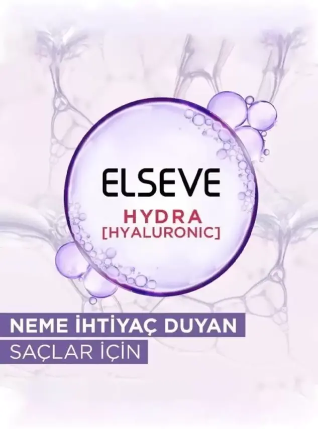 Loreal Paris Elseve Hydra - Hyaluronic - Nemi Hapseden Saç Bakım Kremi 390 ml - 7