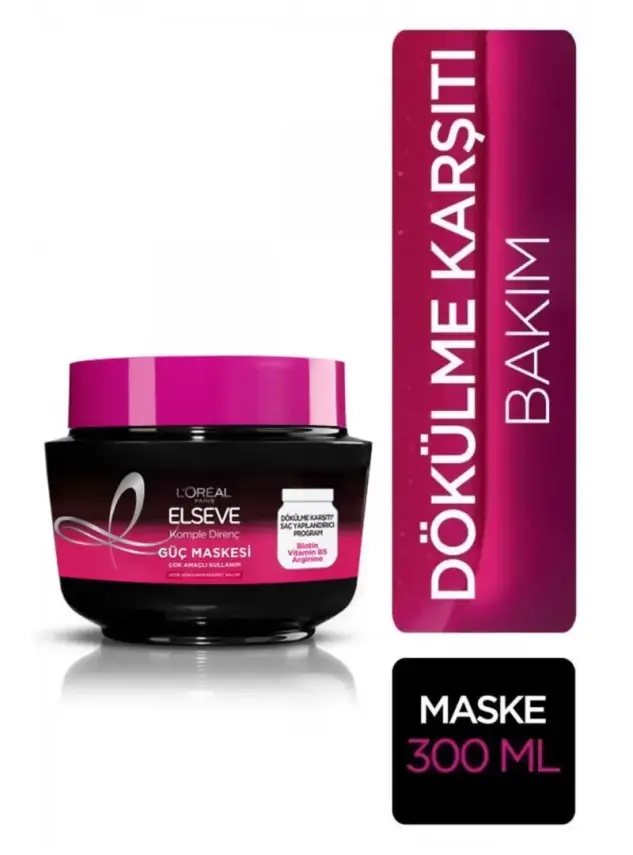 Loreal Paris Elseve Komple Direnç -Aminexil- Güç Maskesi 300 ml - 1