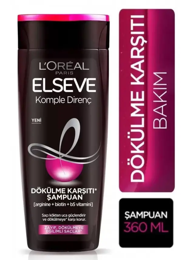 Loreal Paris Elseve Komple Direnç Dökülme Karşıtı Şampuan 360 ml - 1