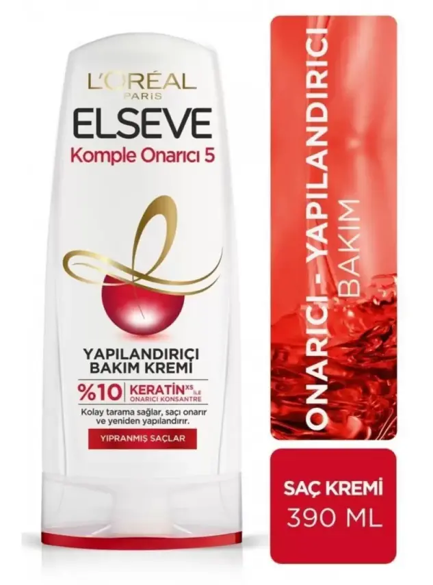 Loreal Paris Elseve Komple Onarıcı 5 Yapılandırıcı Bakım Kremi 390 ml - 1
