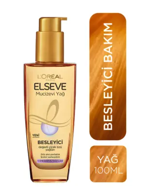OUTLET Loreal Paris Elseve Mucizevi Besleyici Bakım Yağı 100 ml - Yıpranmış Saçlar İçin - 1