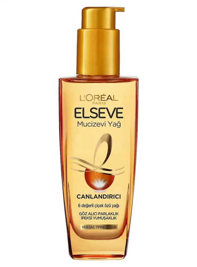 Loreal Paris Elseve Mucizevi Canlandırıcı Bakım Yağı 100 ml - Her Saç Tipi - Loreal