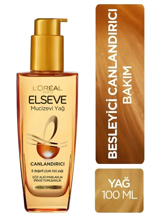 Loreal Paris Elseve Mucizevi Canlandırıcı Bakım Yağı 100 ml - Her Saç Tipi - 2