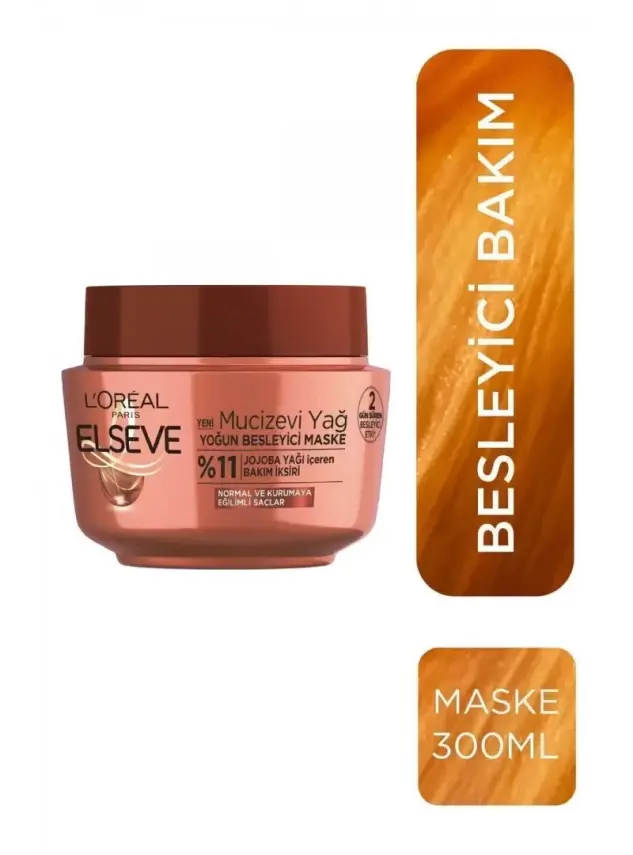 Loreal Paris Elseve Mucizevi Yağ Besleyici Maske 300 ml - 1