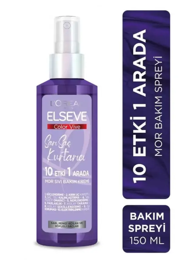 Loreal Paris Elseve Sarı Saç Kurtarıcı Mor Sıvı Bakım Kremi 150 ml - 1