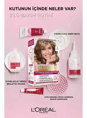 Loreal Paris Excellence Creme 8 Koyu Sarı Saç Boyası - 4