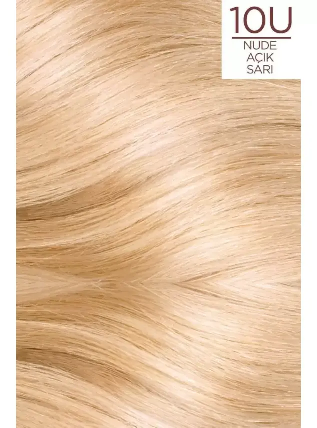 Loreal Paris Excellence Creme Nude Renkler Saç Boyası – 10u Nude Açık Sarı - 5