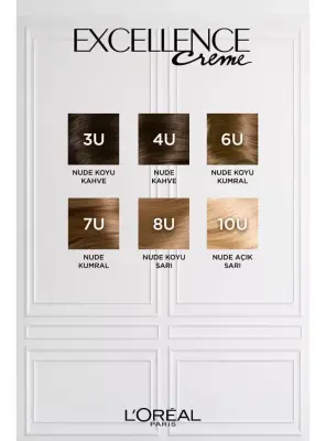 Loreal Paris Excellence Creme Nude Renkler Saç Boyası – 10u Nude Açık Sarı - 6