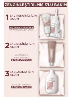 Loreal Paris Excellence Creme Nude Renkler Saç Boyası – 3u Nude Koyu Kahve - 4